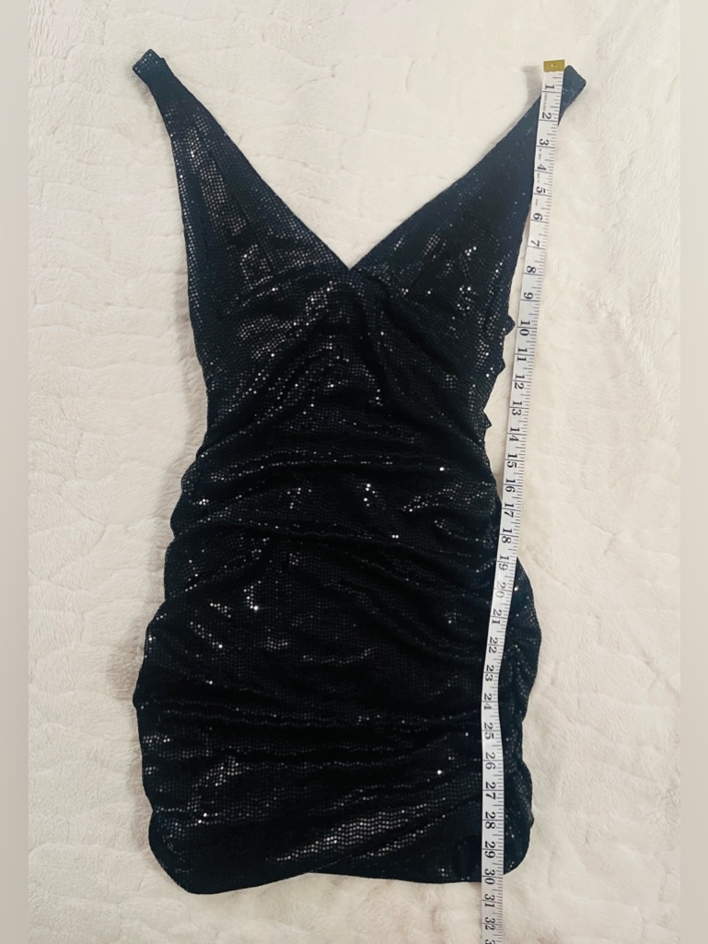 Urban Outfitters Black Sequin Mini Dress. Size S - Picture 5 of 8
